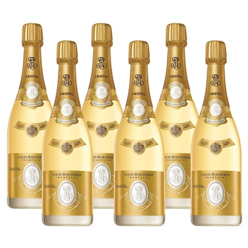 Crate of 6 Louis Roederer Cristal Cuvee Prestige 2015 Brut 75cl